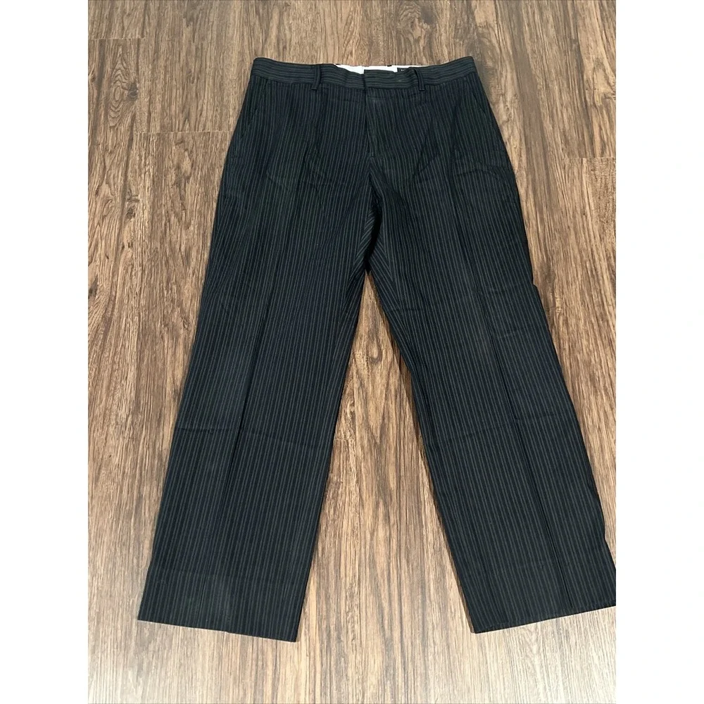 Banana Republic Modern Fit Pants Size 33X34 Gray Blue Plaid